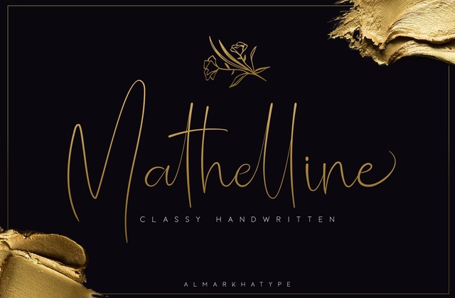 Шрифт Mathelline